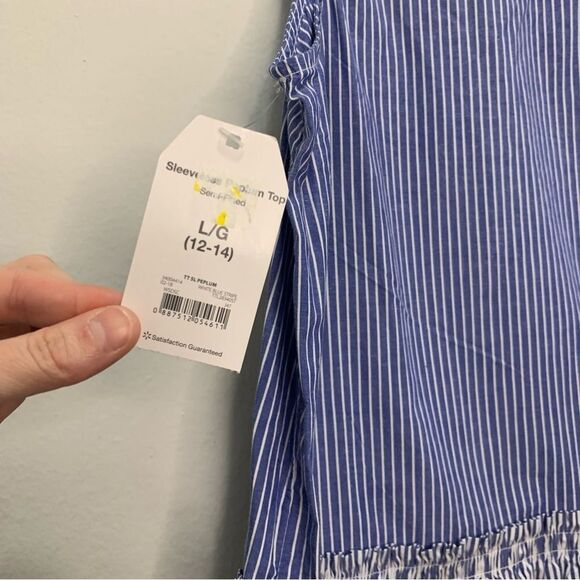 NWT Time and Tru Girls Striped Tank Top Size Large - Picture 3 of 4